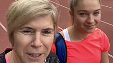 Kate�ina Neumannová s dcerou Lucií jsou u� v Antalyii.