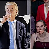 Geert Wilders slav, levice ple. A nkte muslimov u bal kufry.