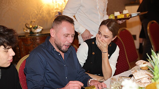 Jan Tuna se sv�m synem Tade�em.