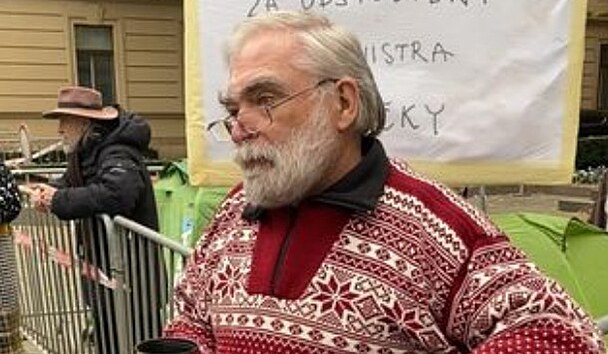 Jiří Gruntorád drží protestní hladovku