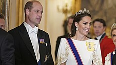 Kate byla hv�zdou banketu v Buckinghamském paláci.