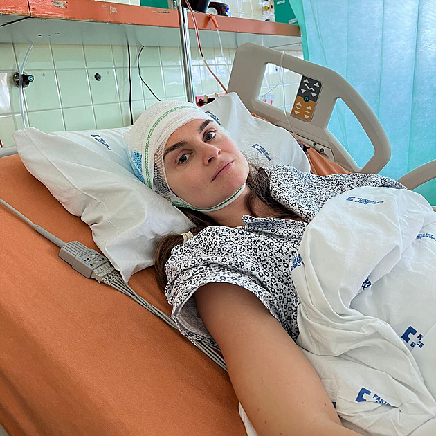 Denisa Cziglová po operaci mozku.
