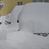 Sníh zasypal celé Česko.