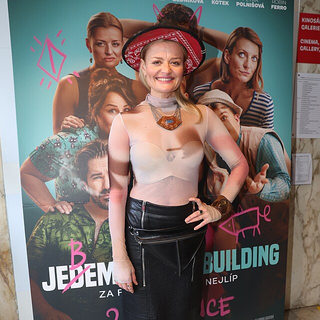 Erika St�rkov� na novin��sk� projekci.