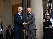 Prezident Petr Pavel s francouzským prezidentem