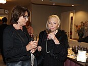 Maminka Vojty Dyka a maminka Tatiany Dykové na premiée Aristokratky ve varu