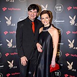 Na Playboy party dorazili tak Zdenk Podhrsk a Hana Kynychov.