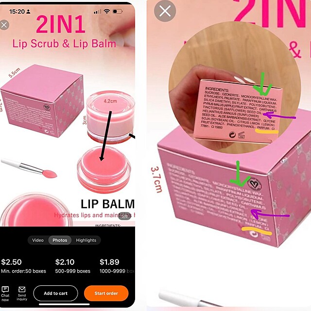 Je kosmetika skuten z ny? Nali jsme podobn produkty na webu Alibaba...