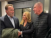 Andrej Babi se v Rakousku potkal s Arnoldem Schwarzeneggerem.