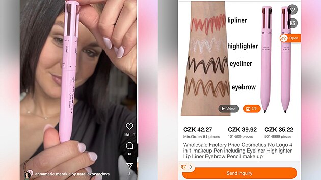 Je kosmetika skuten z ny? Nali jsme podobn produkty na webu Alibaba...