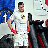 Martin Fenin se připravoval na zápas v pražském gymu Gorila MMA.