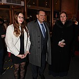 Ji Paroubek s dcerou a manelkou na pten premie Bdnk v GoJa Music Hall