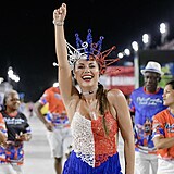 Veronika Llov na karnevalu v Rio de Janeiro