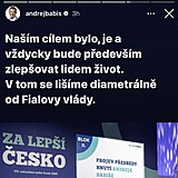 Andrej Babiš se znovu stal předsedou hnutí ANO.