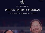 Princ Harry a Meghan mají svj vlastní web