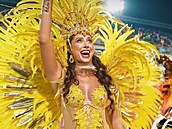 Veronika Lálová na karnevalu v Rio de Janeiro