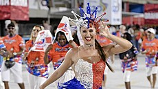 Veronika Lálová na karnevalu v Rio de Janeiro