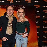 Marian Vojtko s partnerkou Helenou na premie Duny 2