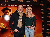 Marian Vojtko s partnerkou Helenou na premiée Duny 2