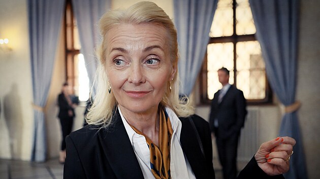 Veronika ilkov v serilu Sedm schod k moci dostala roli vedouc parlamentn jdelny.