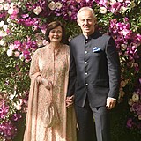 Bval premir Tony Blair s manelkou Cherie.