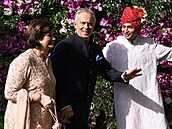 Bývalý premiér Tony Blair s manelkou Cherie.