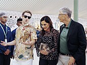Bill Gates s pítelkyní a Markem Zuckerbergem