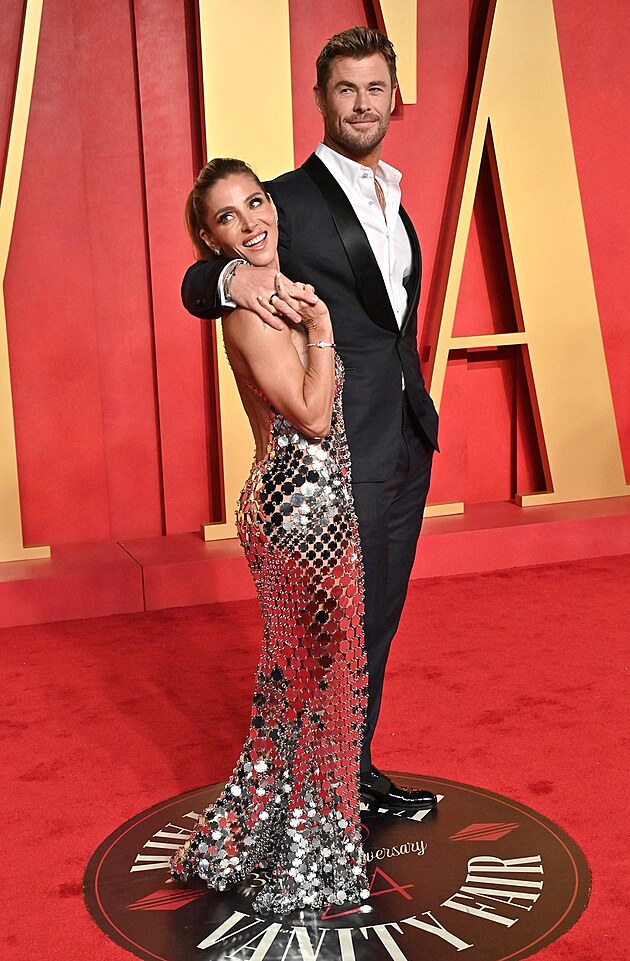 Elsa Pataky a Chris Hemsworth na pedvn Oscar