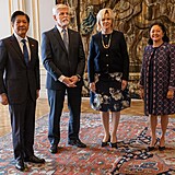 Eva Pavlov bhem oficiln nvtvy prezidenta Filipnsk republiky