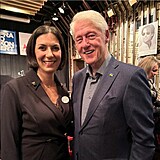 Markta Pekarov Adamov s Billem Clintonem