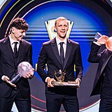 Fotbalista roku 2023- Ladislav Krej,  Tom Souek a Vladimr Coufal