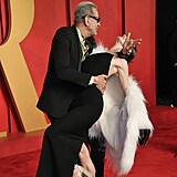 Jeff Goldblum a Emilie Livingston na pedvn Oscar