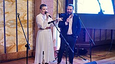 Felix Slová�ek mlad�í a Anna Slová�ková