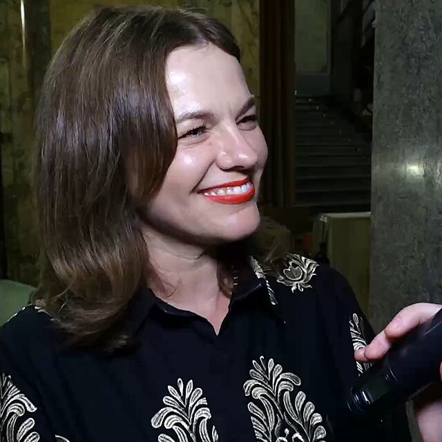 Marta Jandov� na premi��e filmu Django.