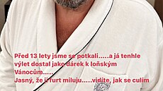 13 let spolu a stále zamilovaní - Josef culí se tstím bhem romantického...