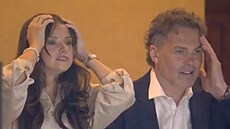 Jarom�r J�gr s Dominikou ve VIP l�i.