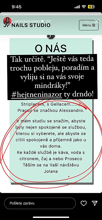Manelka Filipa Blaka poslala Veronice Arichtev