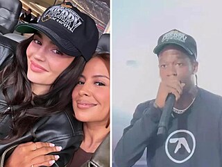Kylie Jenner a Travis Scott vynesli v rozmez pr dn stejnou kiltovku.