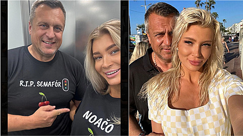 Andrej Danko a Sylvie ulíková si nechali natisknout nová trika. Dlají si...