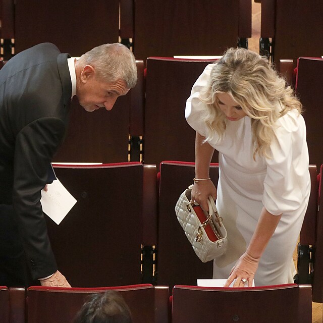 Andrej Babi a Monika Babiov na inauguraci Petera Pellegriniho