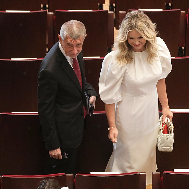 Andrej Babi a Monika Babiov na inauguraci Petera Pellegriniho