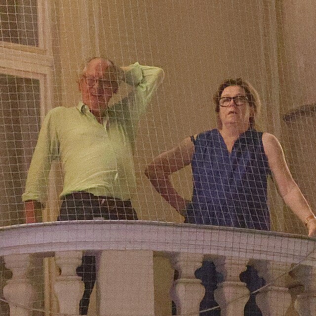 Geoffrey Rush s manelkou si uvali festivalovou atmosfru na balkn
