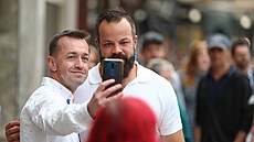 Radko Gudas na kolonád.