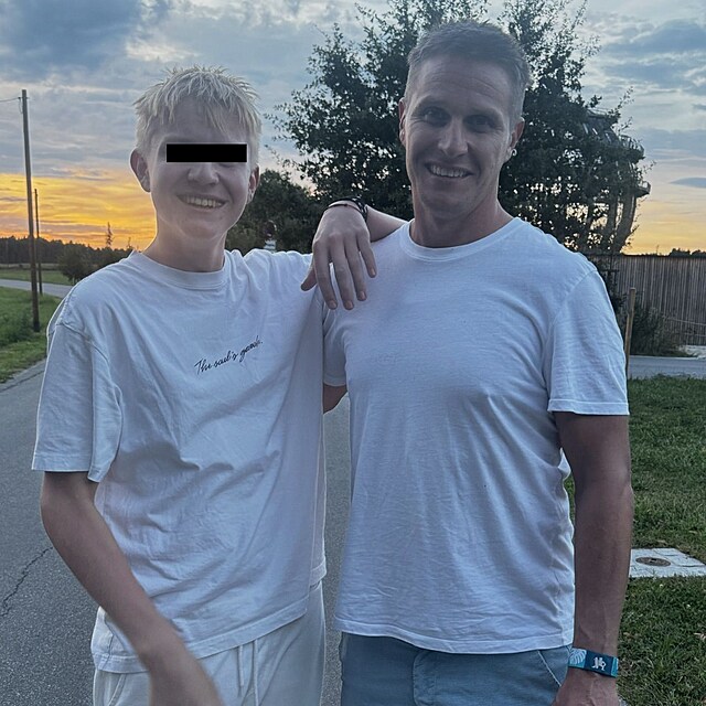Mirek Dopita se svm synem Mirkem