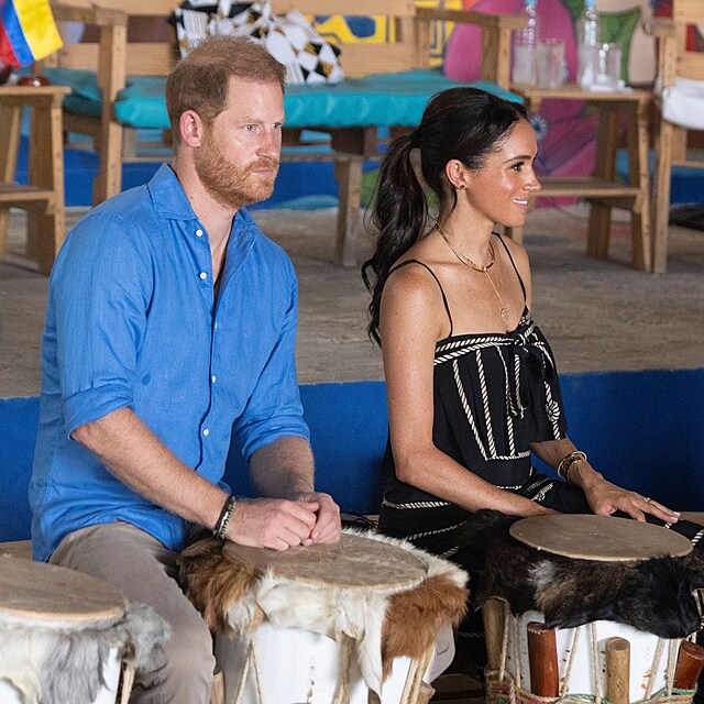Meghan a Harry v Kolumbii