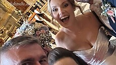 Markéta Poulí�ková a Lucie Bílá s partnery