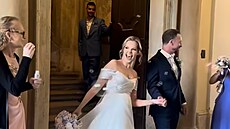 Markéta Poulí�ková a Lucie Bílá s partnery