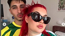 Sugar Denny se svým tureckým p�ítelem.