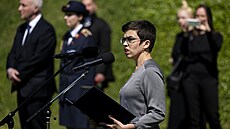 Olga Richterová p�i projevu.