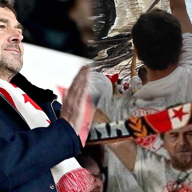 Pavel Tyka� fandil na Tribun� Sever s ultras!